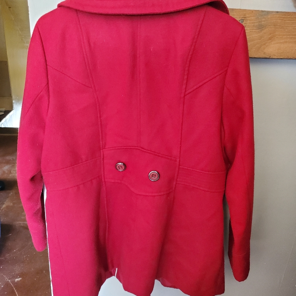 Red Winter Wool Jacket - image 2